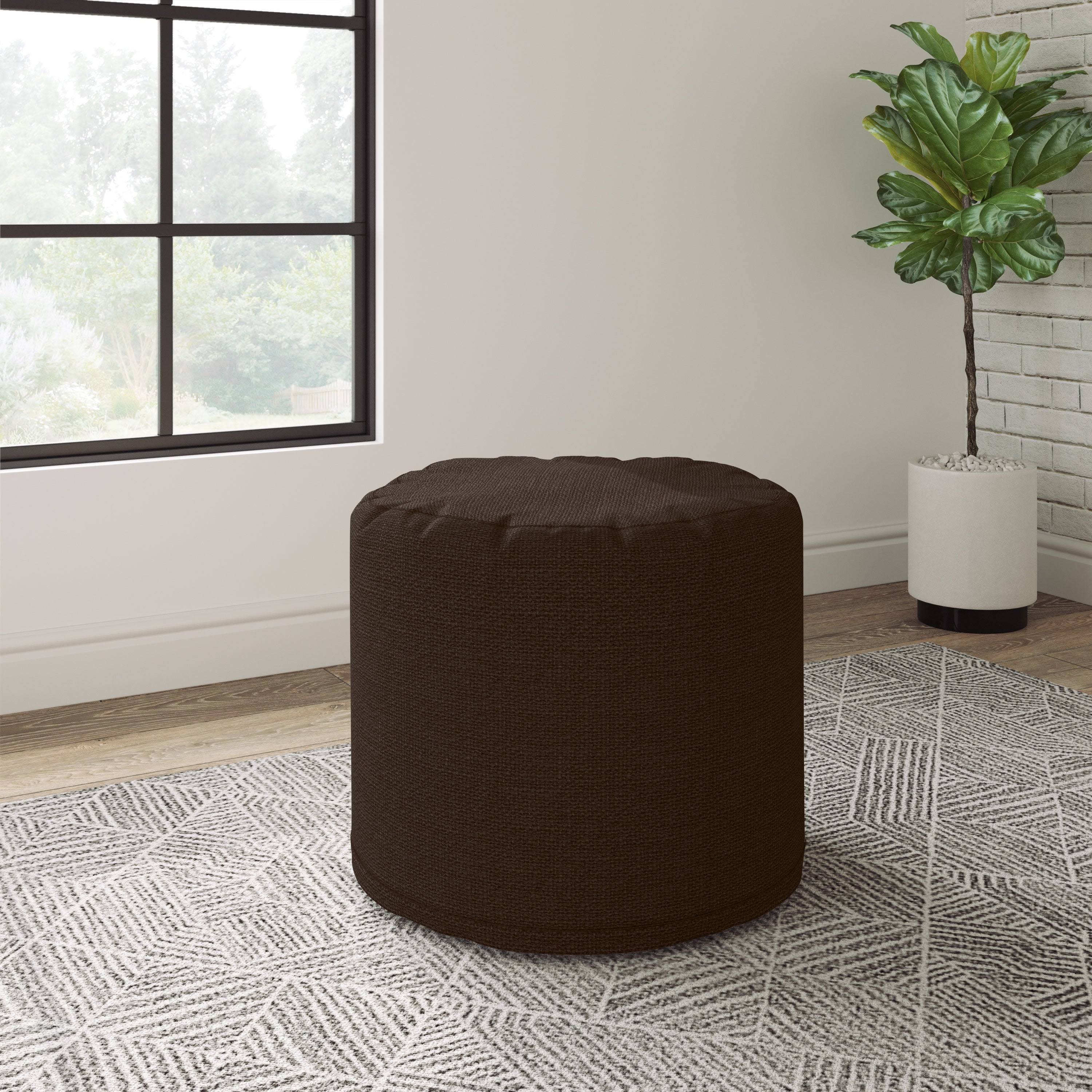 Cali Cactus Round Pouf Ottoman L7897