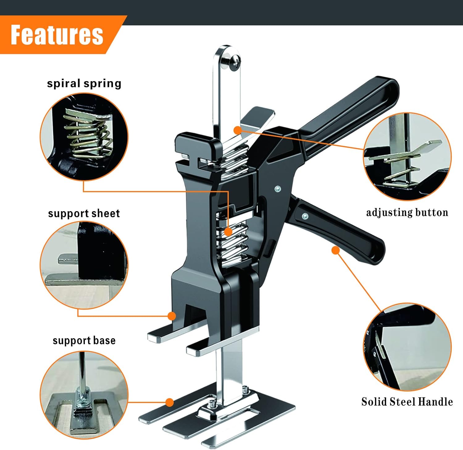 Solid Metal Arm Handheld Jack, Portable & Adjustable Lift Jack (2pcs) Y292132