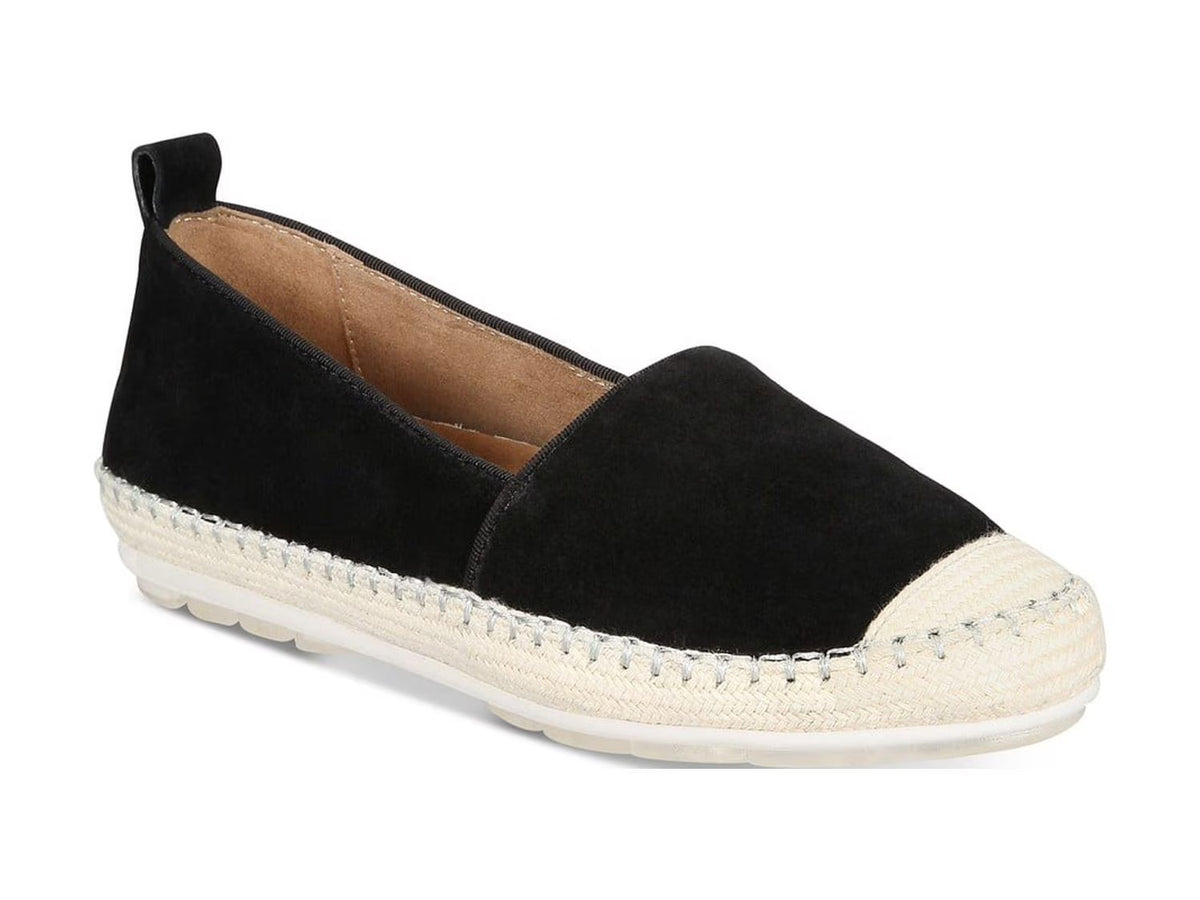 Black Suede Espadrille Sandals B9616