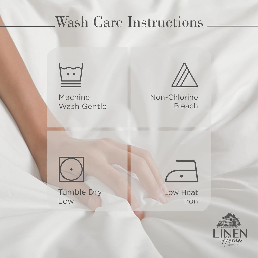 Queen Size 100% Cotton Percale Sheets, 4 Piece Set, White N266