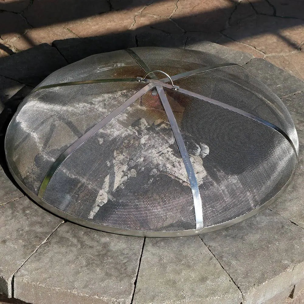 40 inch Stainless Steel Fire Pit Spark Screen V613