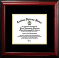Mahogany Certificate Frame with Black and Gold Mats Y612688