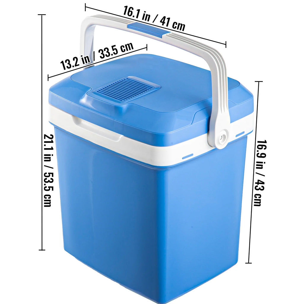 Portable Car Fridge 25L/28Qt with 110V AC Home Power Cord & 12V Car Adapter E141239