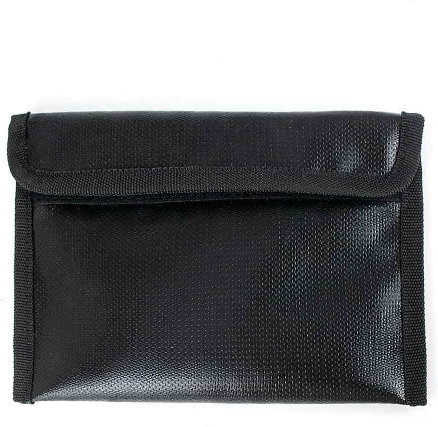 Fireproof Document Organizer Bag with Lock, 3-Layer File Storage Box, Waterproof File Holder, 17.5 x 13 x 5” K560