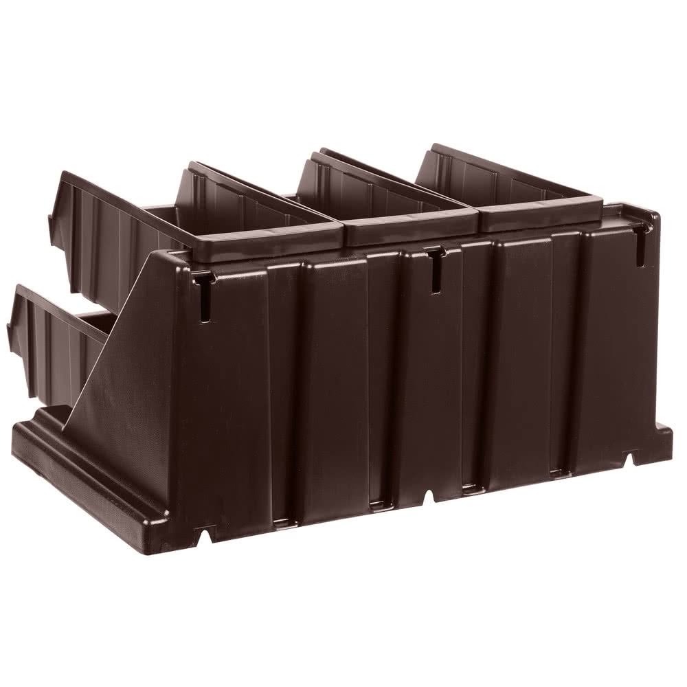 Dark Brown 6-Bin Organizer Rack G5751