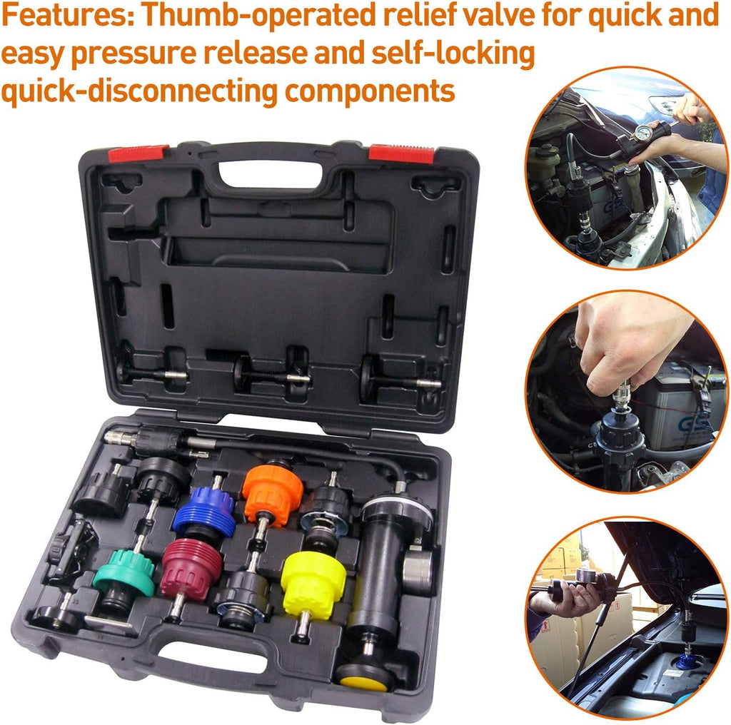 Universal Radiator Pressure Tester Kit, 16pcs, Pack of 2 H7536