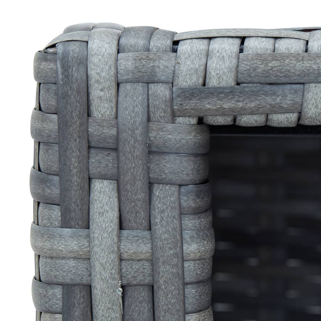 Gray Poly Rattan Spa Step E82488