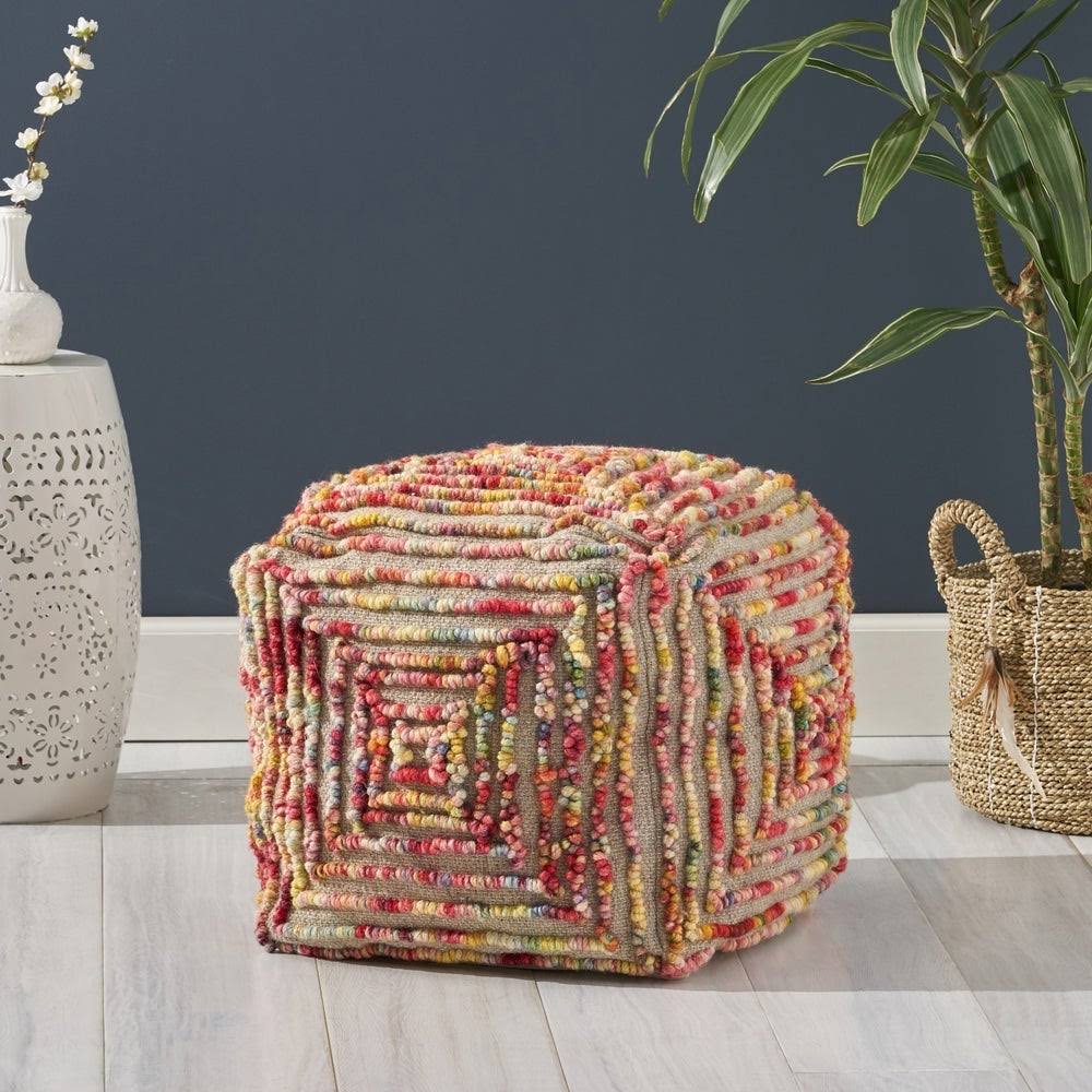 Boho Large Ottoman Pouf H3502