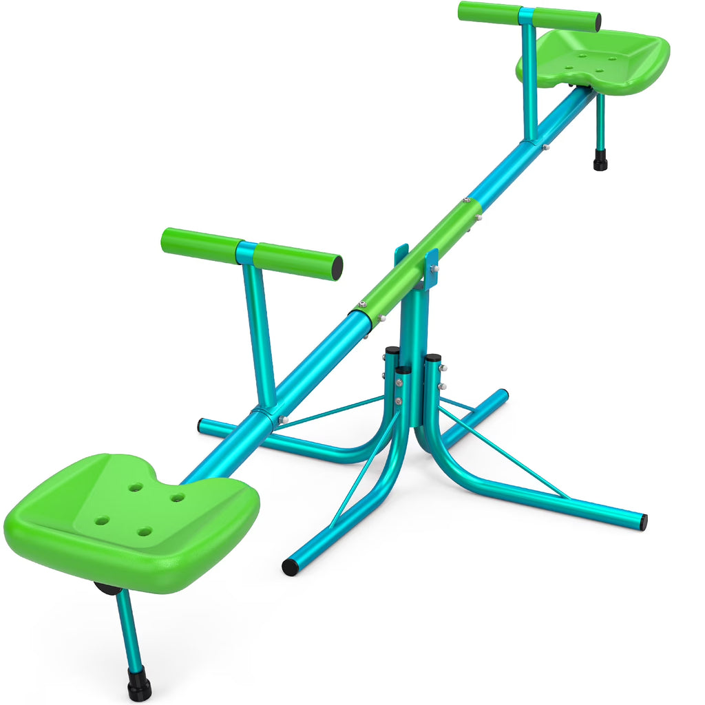 Kids Seesaw Teeter Totter with 360 Degrees Rotation Y294366