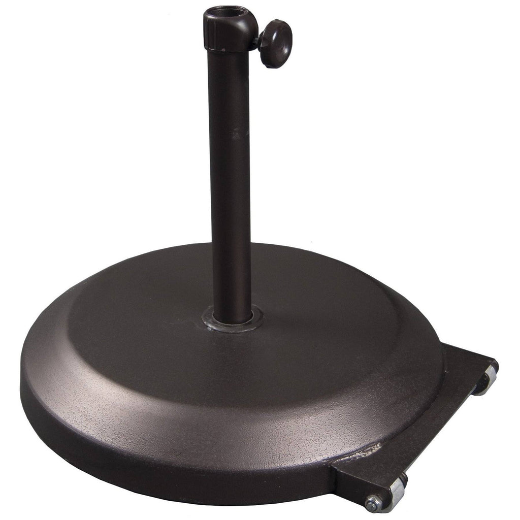 75 lbs Bronze Umbrella Base with Wheels G9878