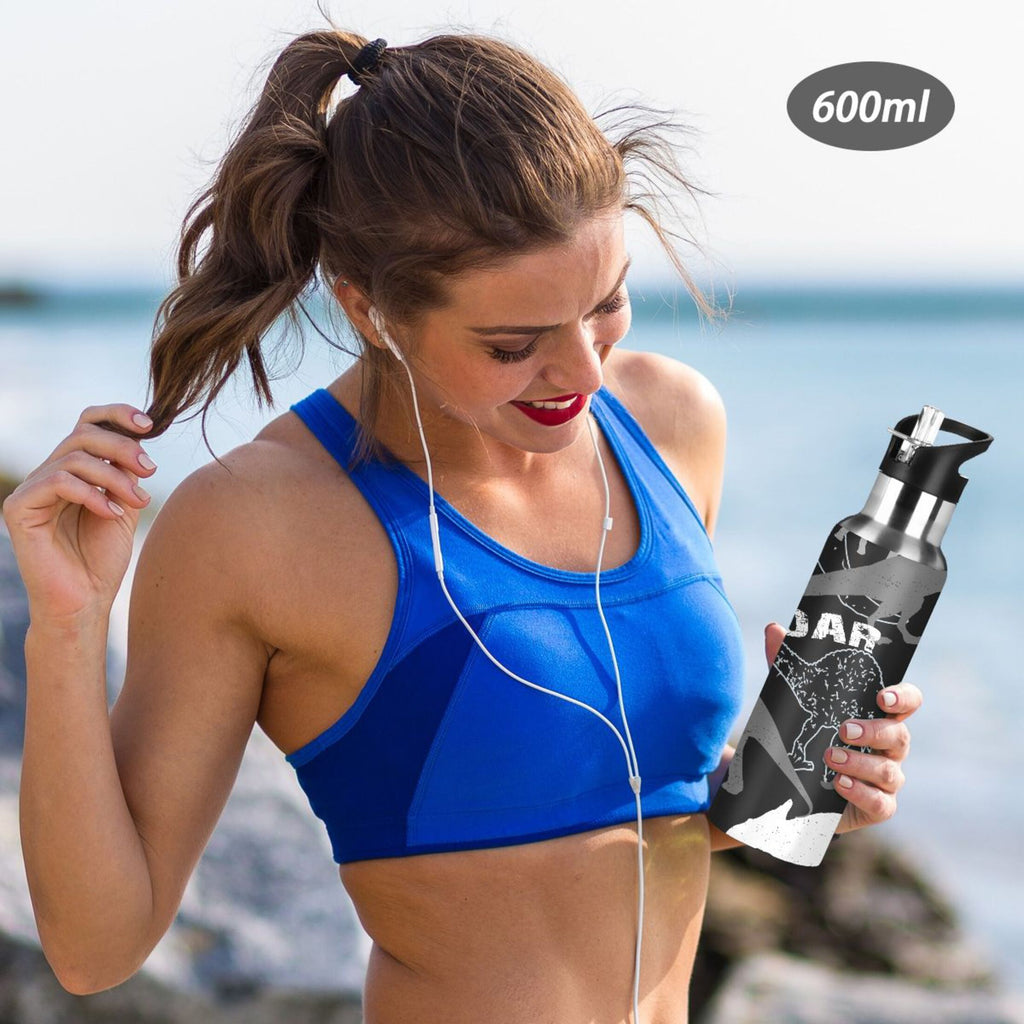 Stainless Steel Insulated Water Bottle with Straw Lid P55233