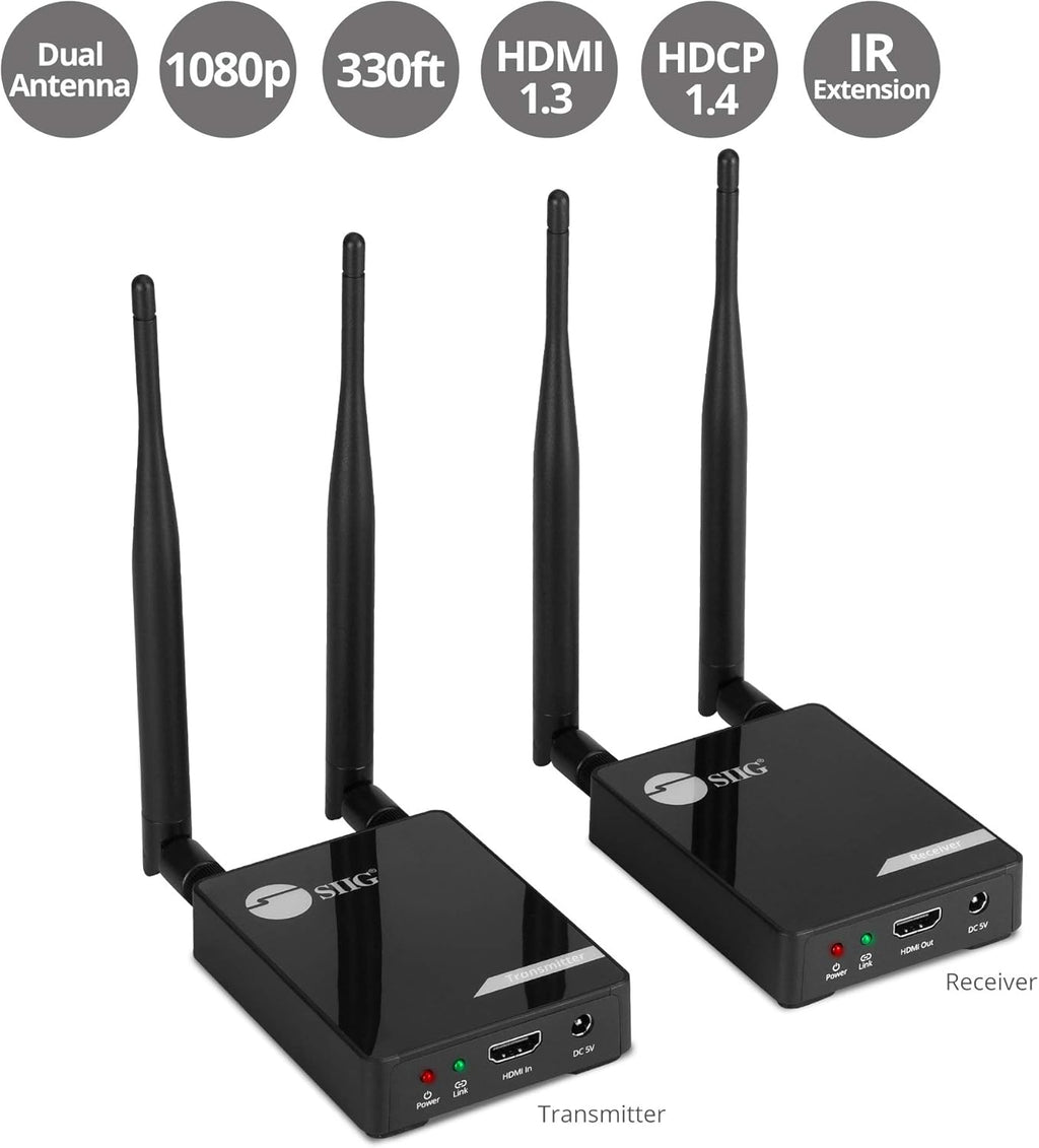330ft 1080p Wireless HDMI Extender with IR Y521109