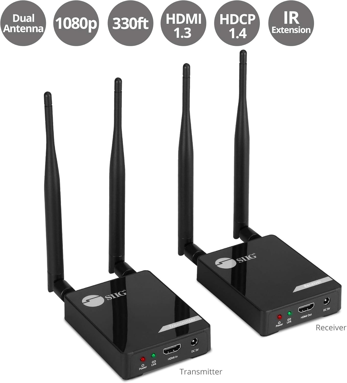 330ft 1080p Wireless HDMI Extender with IR Y521109