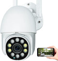 Security Outdoor Camera with WiFi, 2-Way Audio, 360° View, 1080P, PTZ, IP66 H908