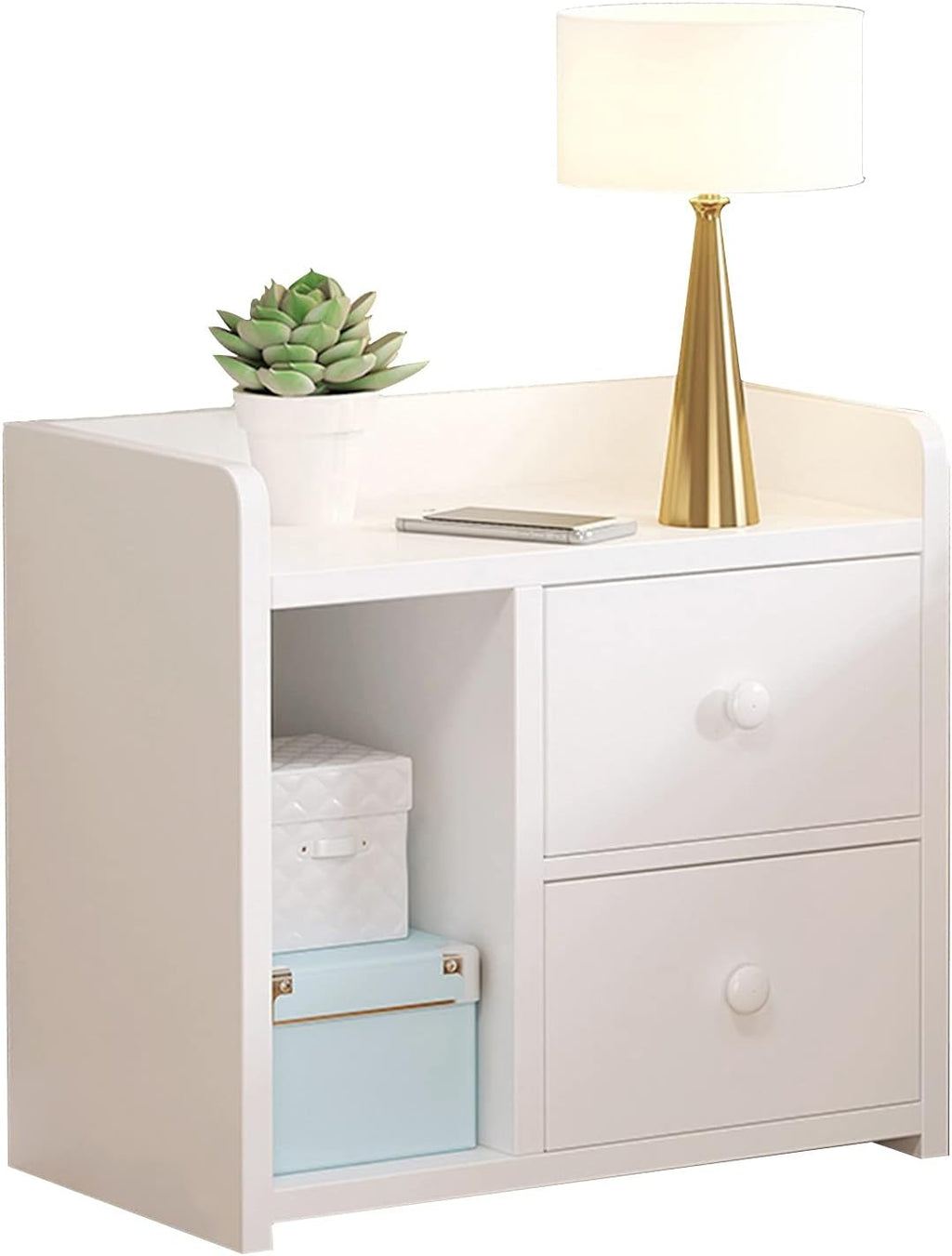 White Small Bedside Cabinet V3773