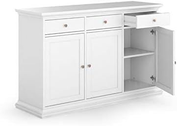White 3 Door 3 Drawer Sideboard Cabinet C901233