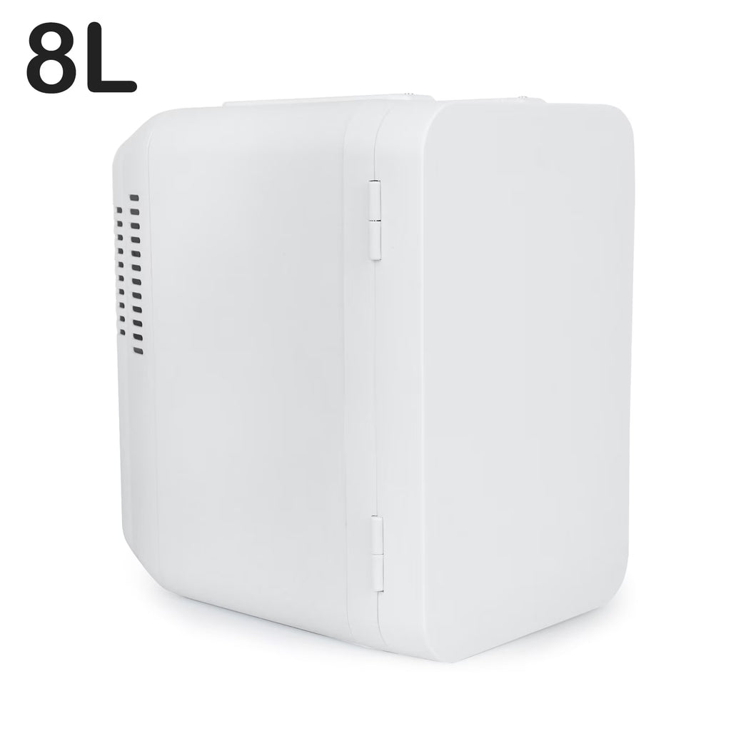 White 8 Liter Portable Cooler and Warmer Mini Refrigerator U3575