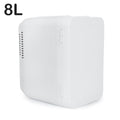 White 8 Liter Portable Cooler and Warmer Mini Refrigerator U3575