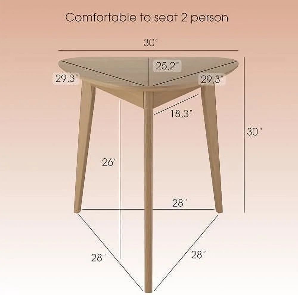 White Brown Birch Solid Wood Round Table X48885