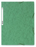 Green Pack of 25 A4 Elasticated 3 Flap Folders K14726