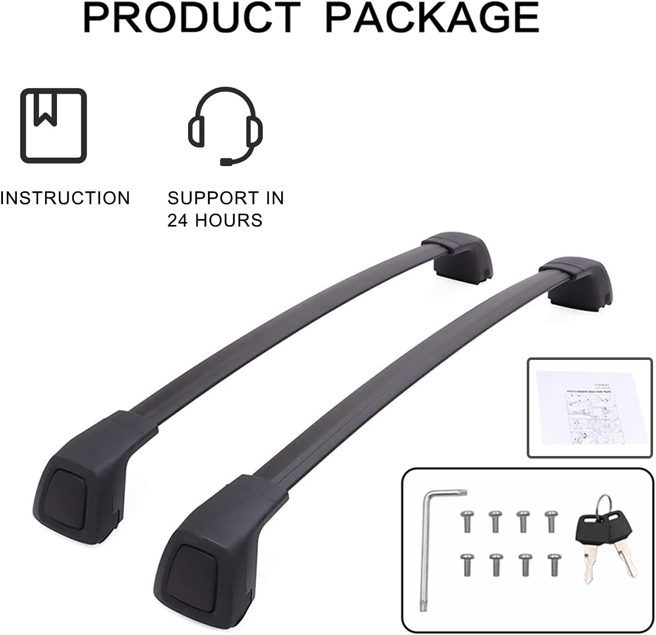 Roof Rack Cross Bars with Lock W24144