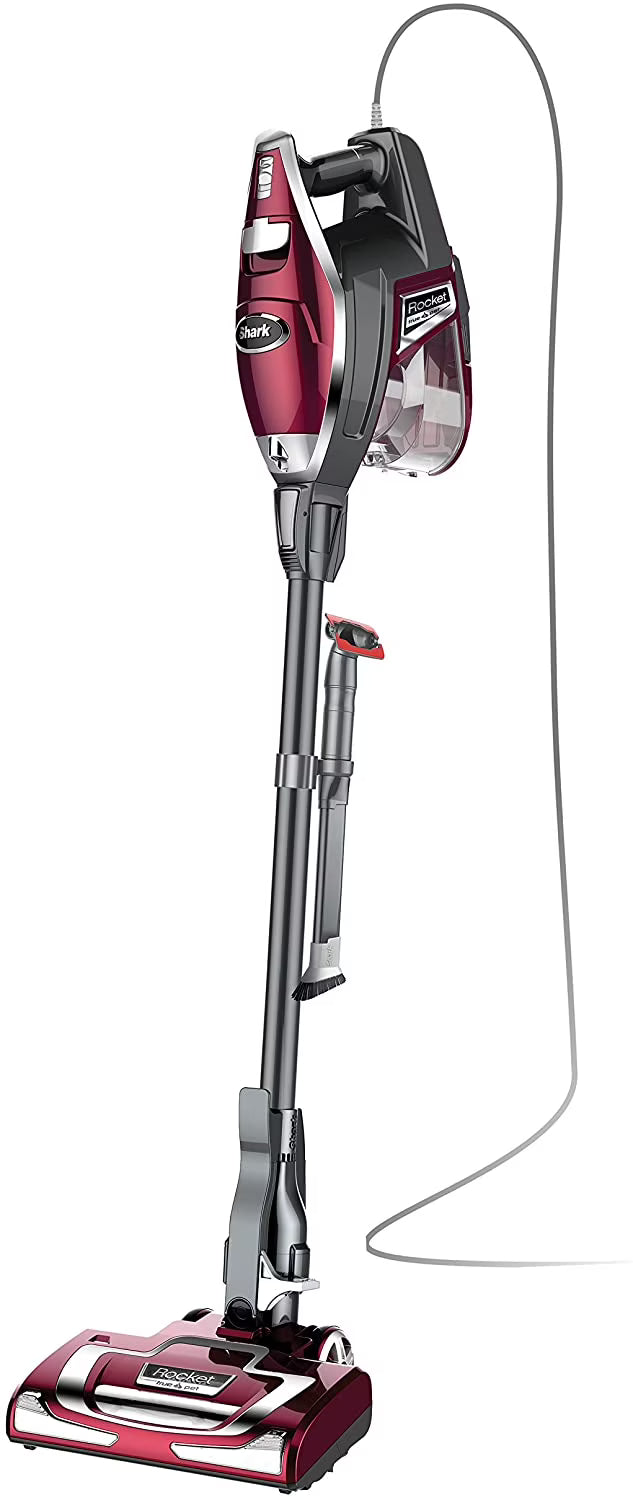 Corded Stick Vacuum with LED Headlights, XL Dust Cup, Pet Attachments D78676