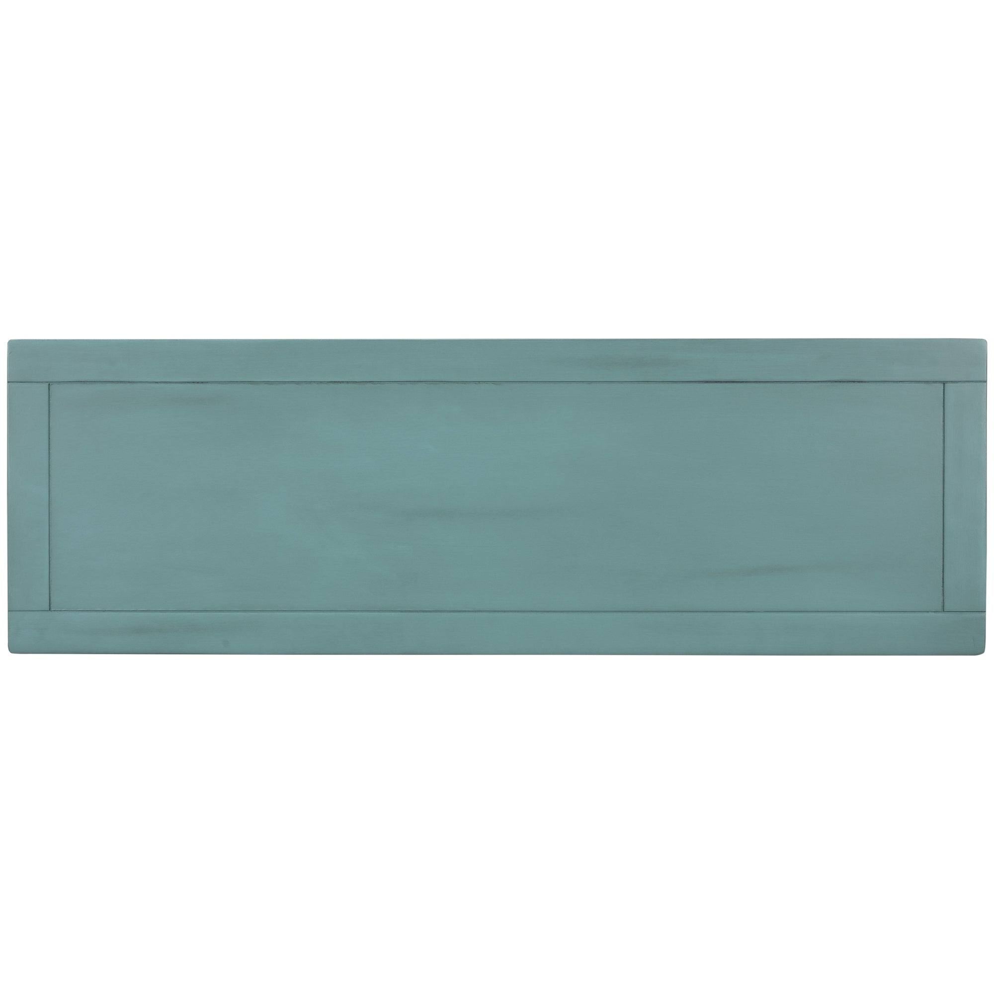 Green Console Table with 2 Drawers and 1 Shelf P459001