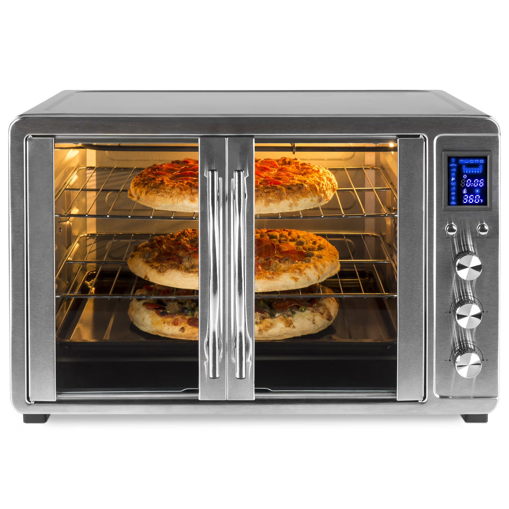 55L 1800W Countertop Turbo Convection Toaster Oven with French Doors Q245618