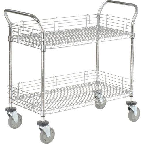 Chrome 2 Shelf Utility Cart B61906