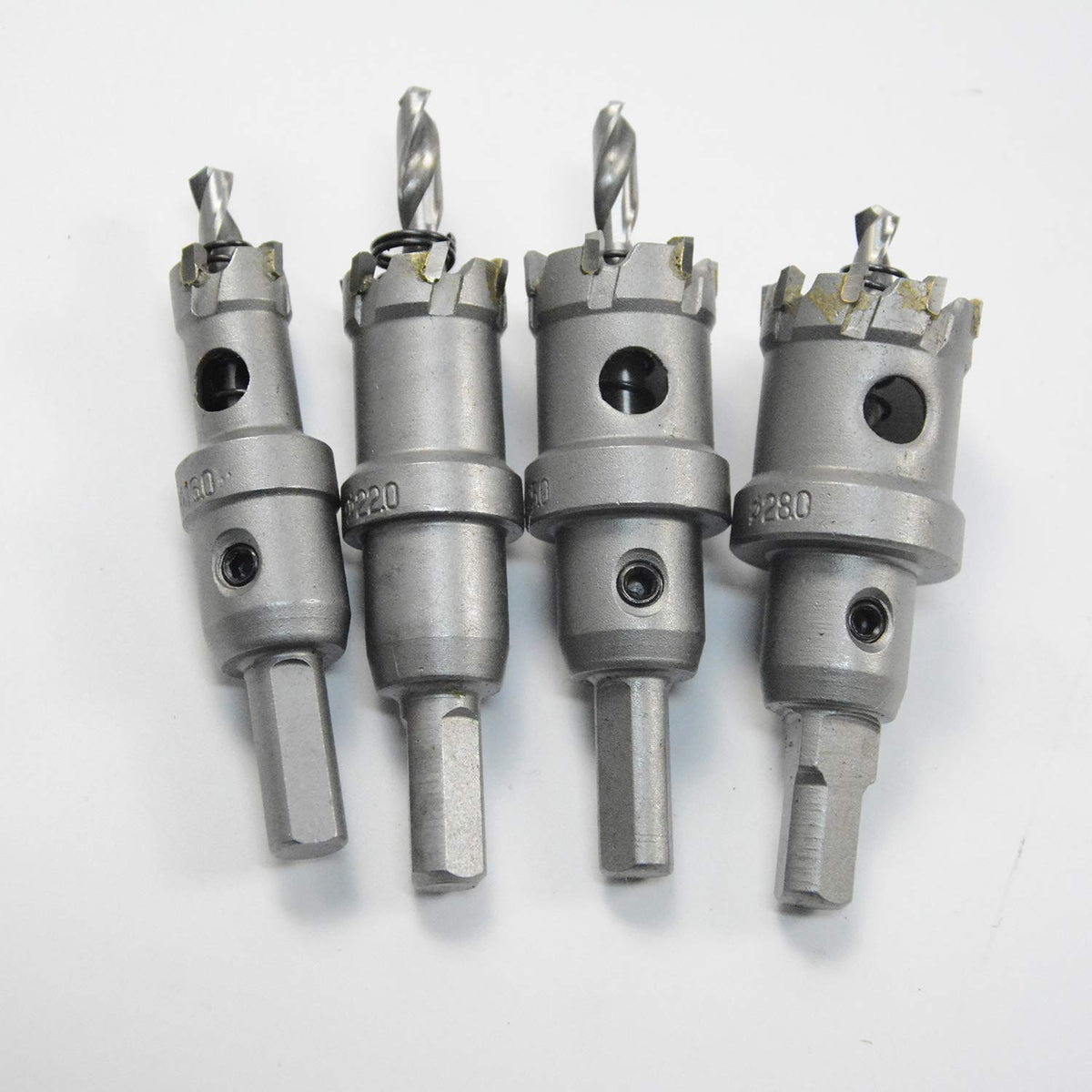 9 PCS Tungsten Carbide Tipped Hole Saw Set with 2 Pilot Drill Bit B319
