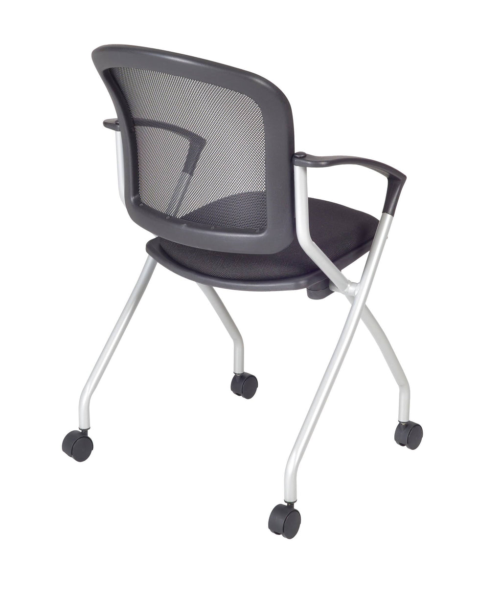 Mocha Walnut Training Table and 2 Nesting Chairs Y883407