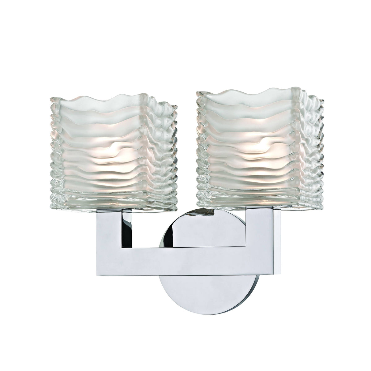 Polished Chrome 2 Light Bath Bracket U1711