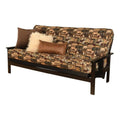 Black Finish Full Futon with Mattress G312