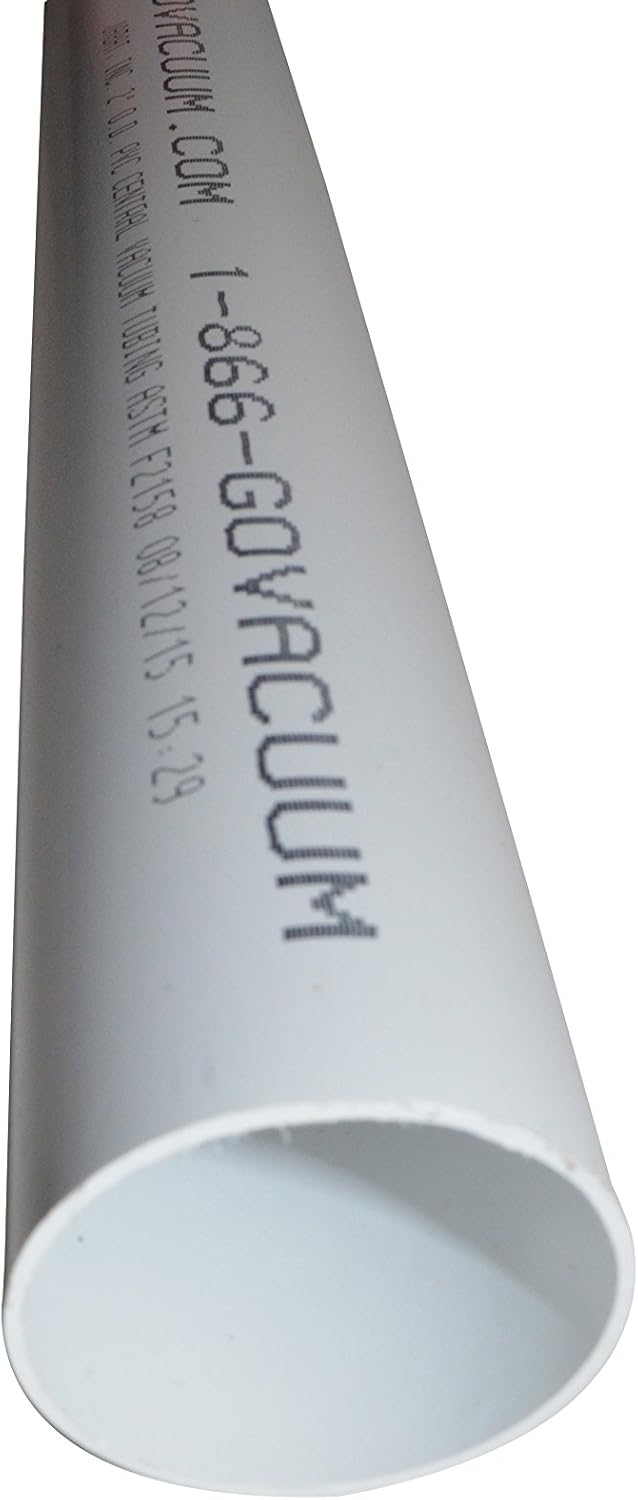 Central Vacuum Pipe Tubing Qty 5 of 56.5" (Total 23.5 feet) PVC Pipe Built in Vacuum Pipe Replacement ASTM F2158 (5) Pack of 2 U296
