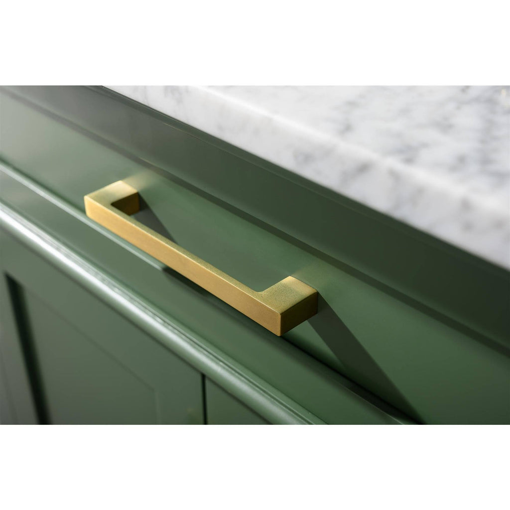 30x22 Green Finish Sink Vanity Cabinet with White Top I301514