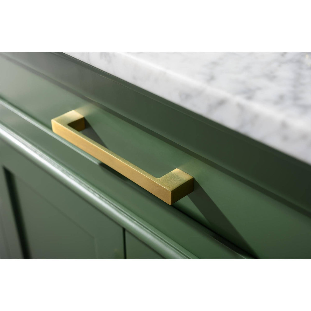30x22 Green Finish Sink Vanity Cabinet with White Top I301514