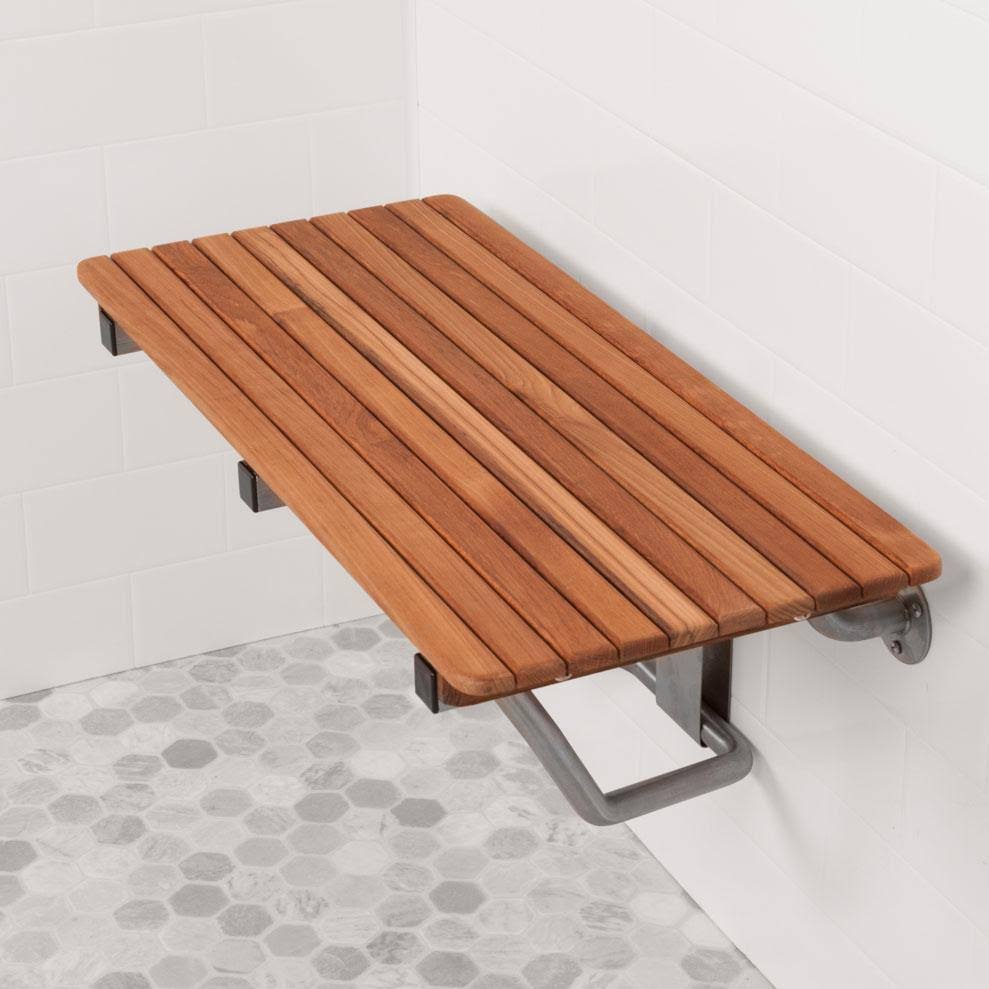 Teak Wall Mount Shower Seat 36x22 T846