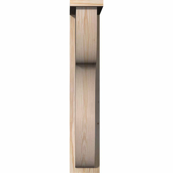 Carmel Smooth Corbel with Backplate, Douglas Fir H7426