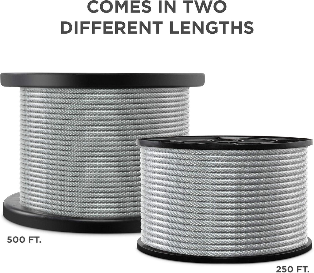 7x7 Wire Rope PVC Coated Galvanized Steel Aircraft Cable H439606