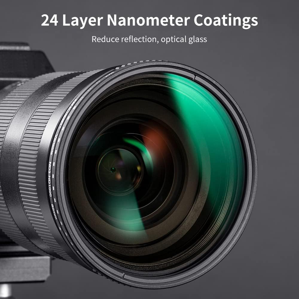 72mm Variable ND3-ND1000 Neutral Density Lens Filter K8198