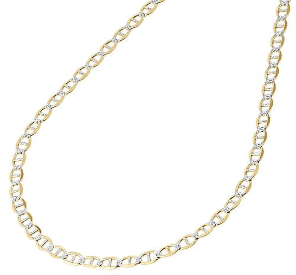 10K Yellow Gold Mariner Chain Necklace 16 Inches L279055