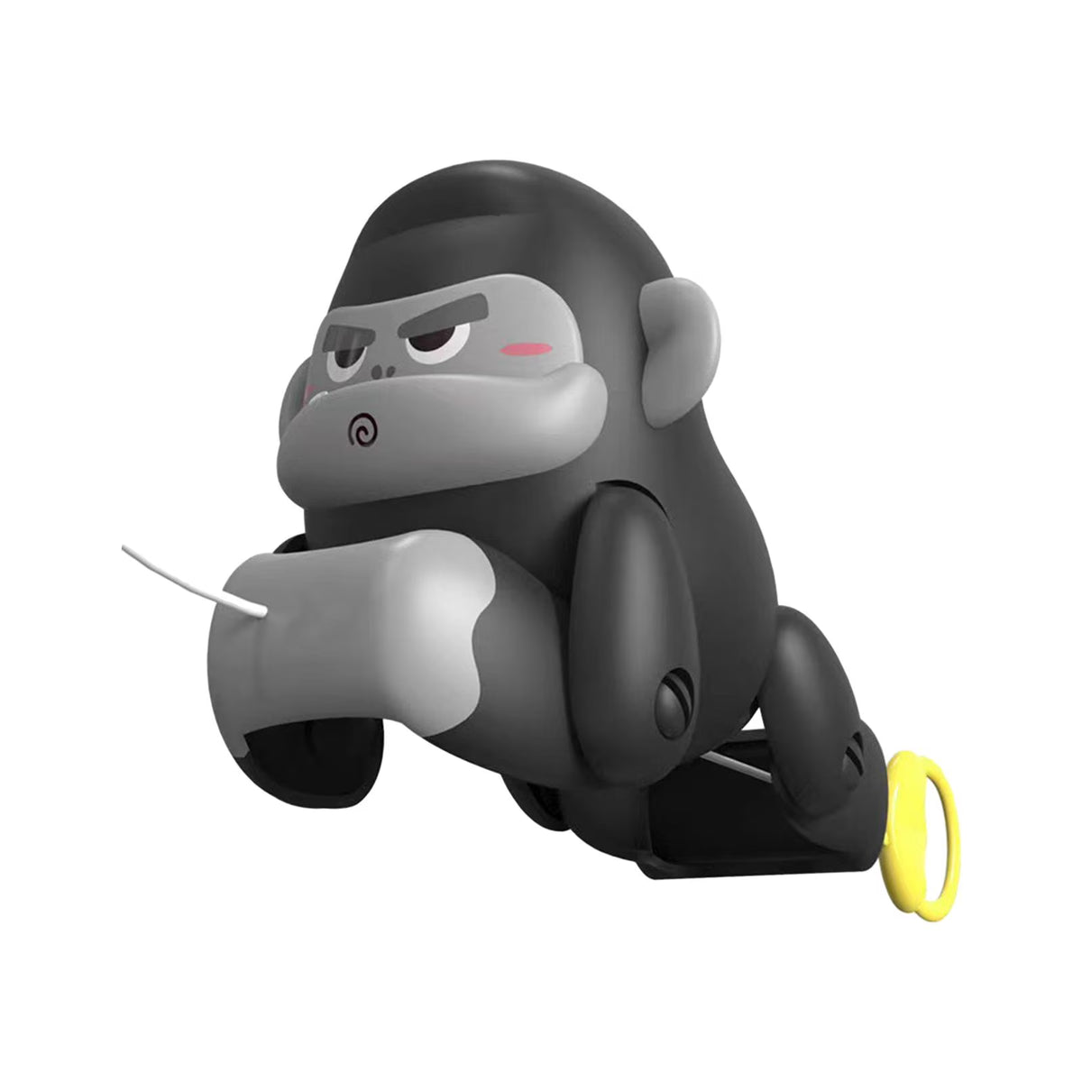Black and Gray Pull Along Gorilla Toy W675099