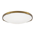 Aged Brass LED Flush Mount F3204