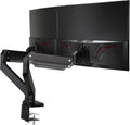 Black Dual Monitor Arm Desk Mount O286