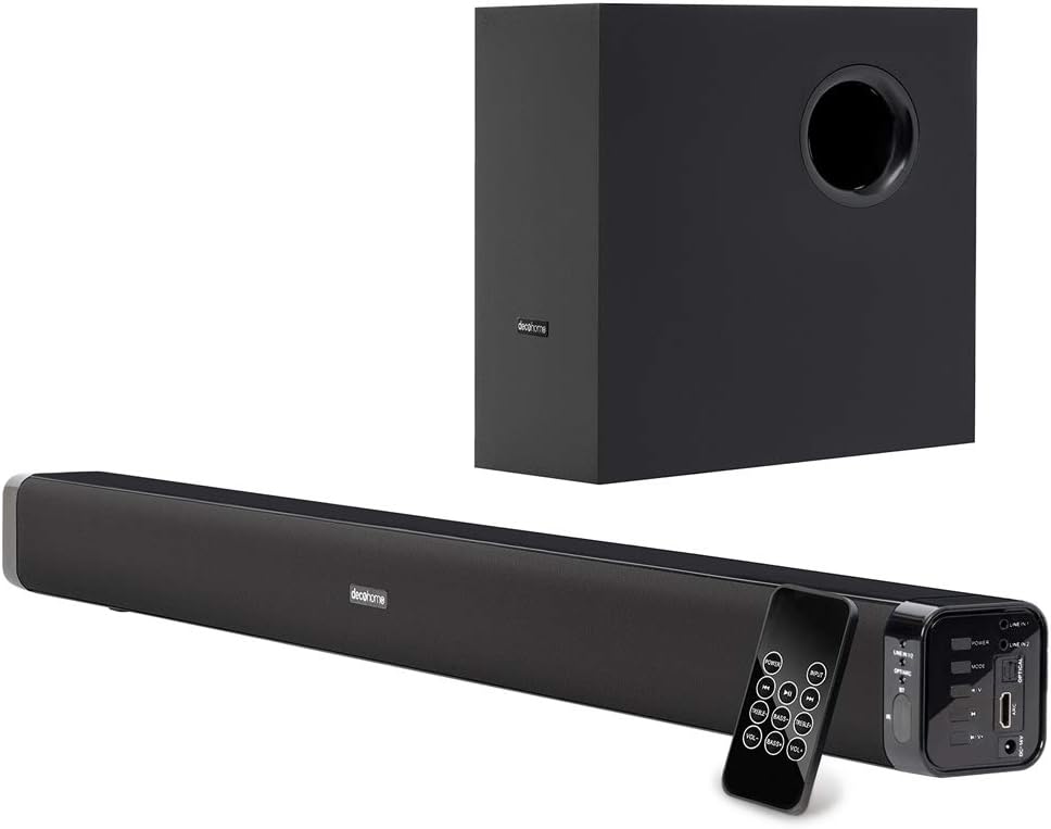 65 Inch 4K LED UHD Smart TV Bundle with Soundbar, Subwoofer, Wall Mount, HDMI Cables T43474