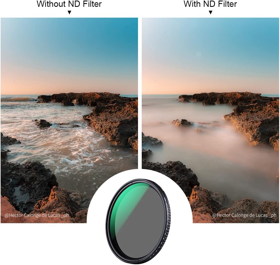 72mm Variable ND3-ND1000 Neutral Density Lens Filter K8198