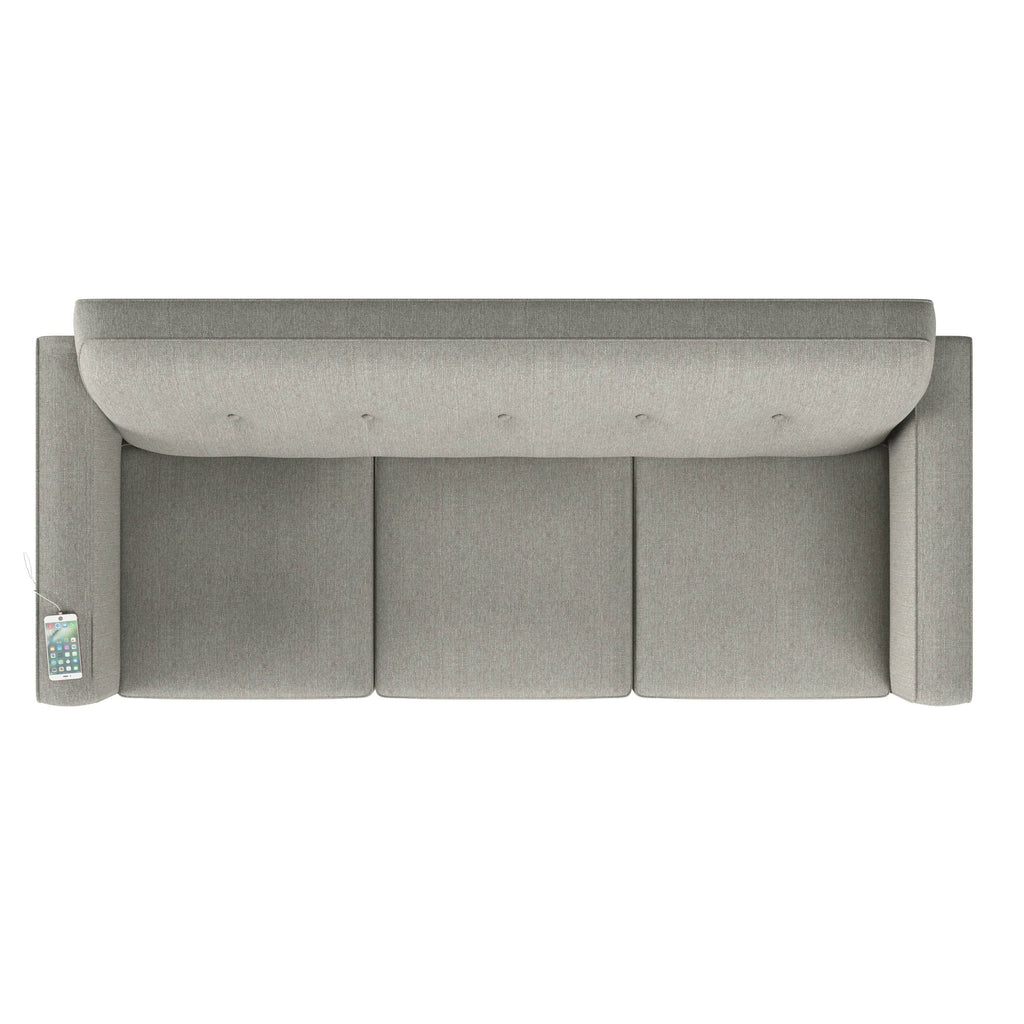 Mustard Yellow Sofa with USB and Power Ports L3247