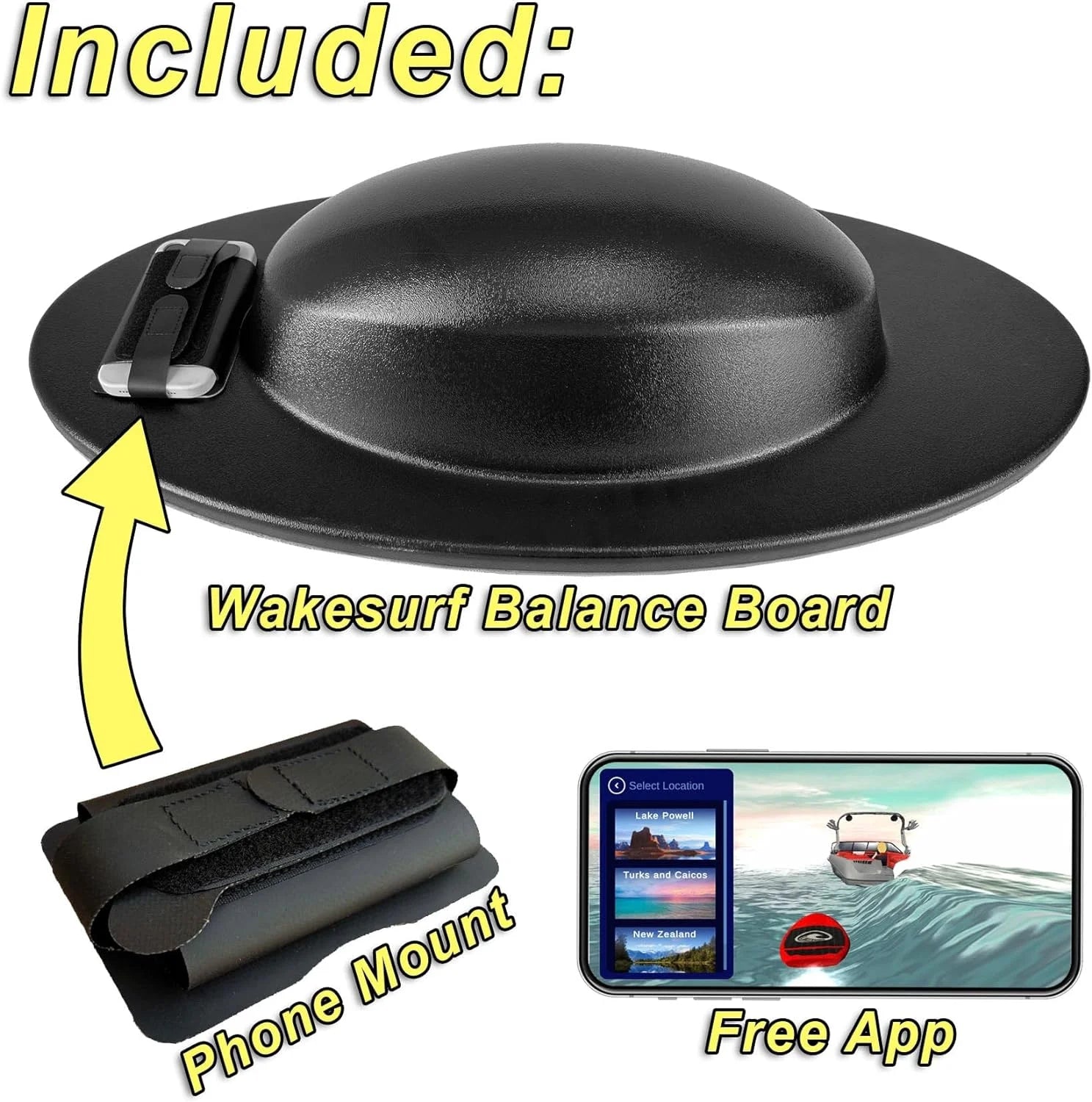 Wakesurf Balance Board with Phone Mount E188671