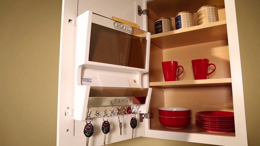 White Door Mounted Mail Organizer E289772