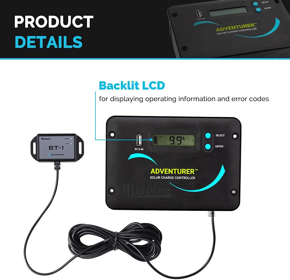 400 Watts 12 Volts Monocrystalline Solar Kit with Charge Controller L4444